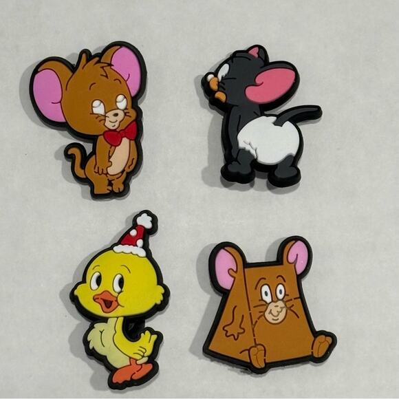 Tom & Jerry Cartoon Crocs Charms 4 piece Set - Picture 4 of 4
